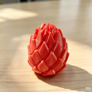 3D精品解压龙蛋：红金色